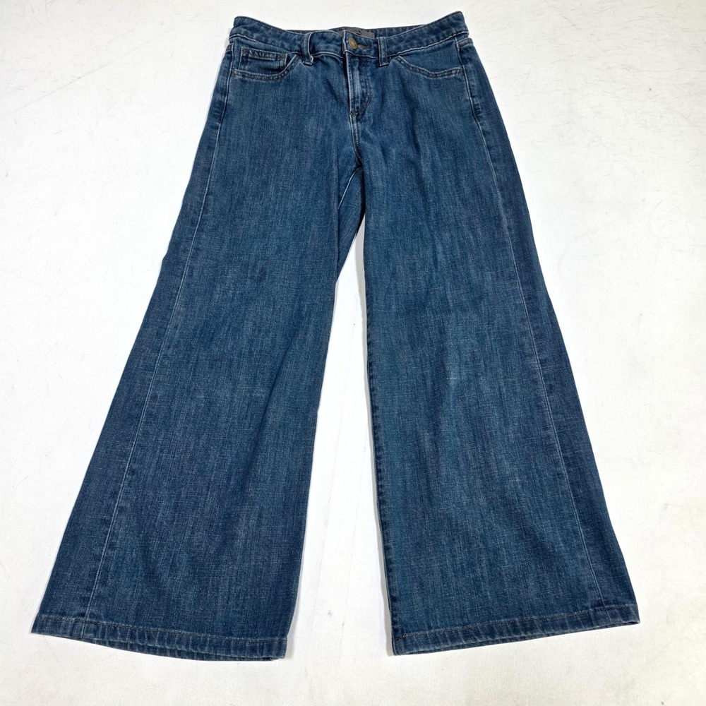 Joe's Jeans Wide Leg Jeans Women 26 Blue Low Rise Indigo Rinse Flare Retro Boho